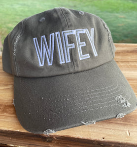 Wifey Hat in Grey