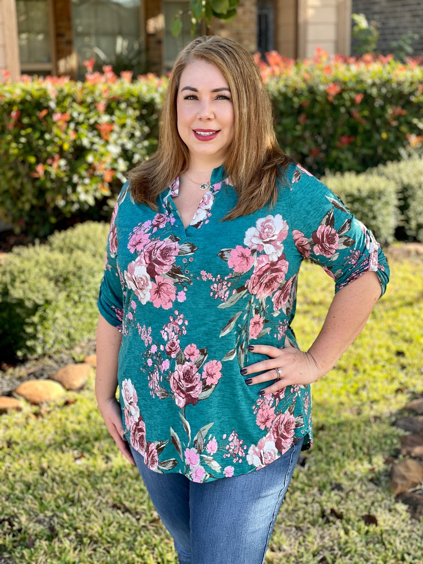 Graceful Floral Top