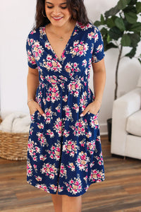 Tinley Dress - Navy Floral