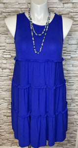 True Blue Tiered Dress