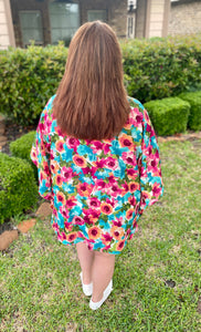 Summer Pop Floral Kimono