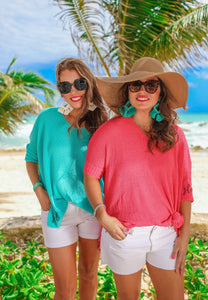 Jenny Hi Lo Tunic in Melon