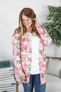 Rachel Cardigan - Bright Floral