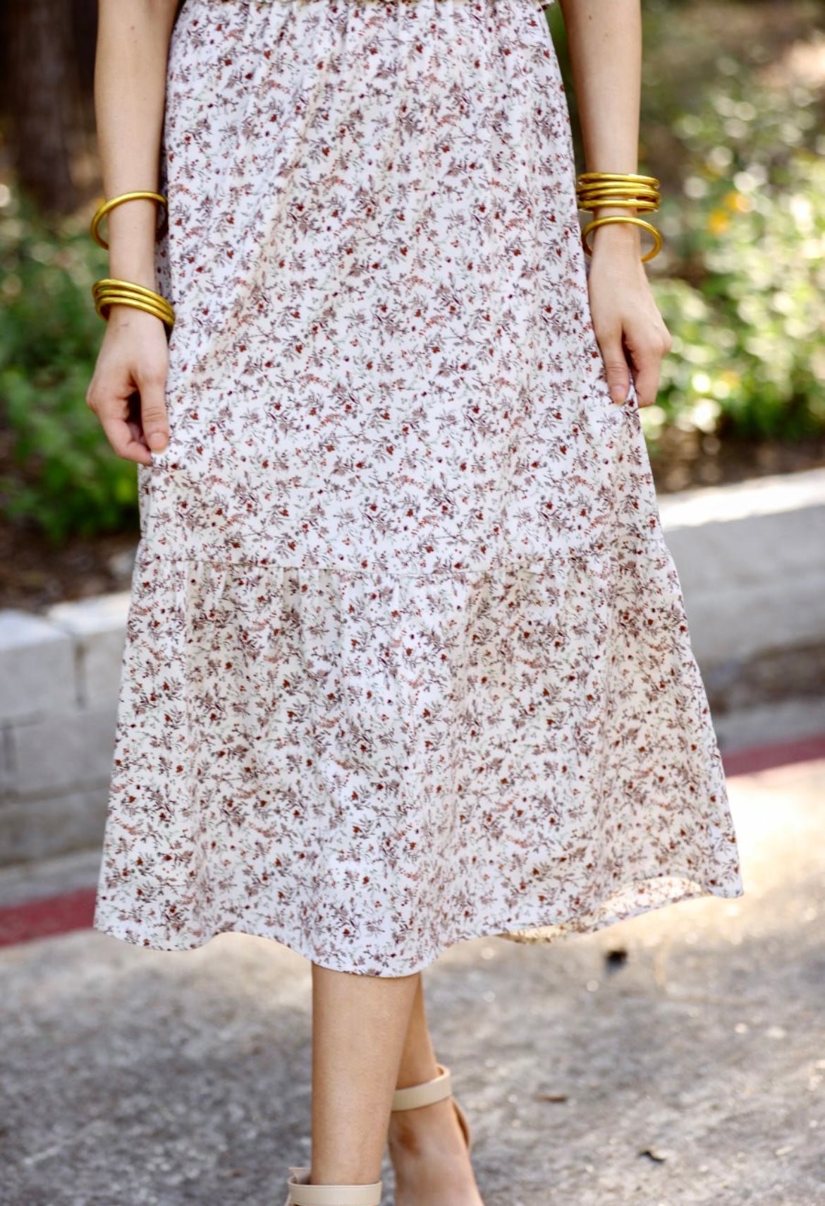 Rosemary Floral Midi Dress