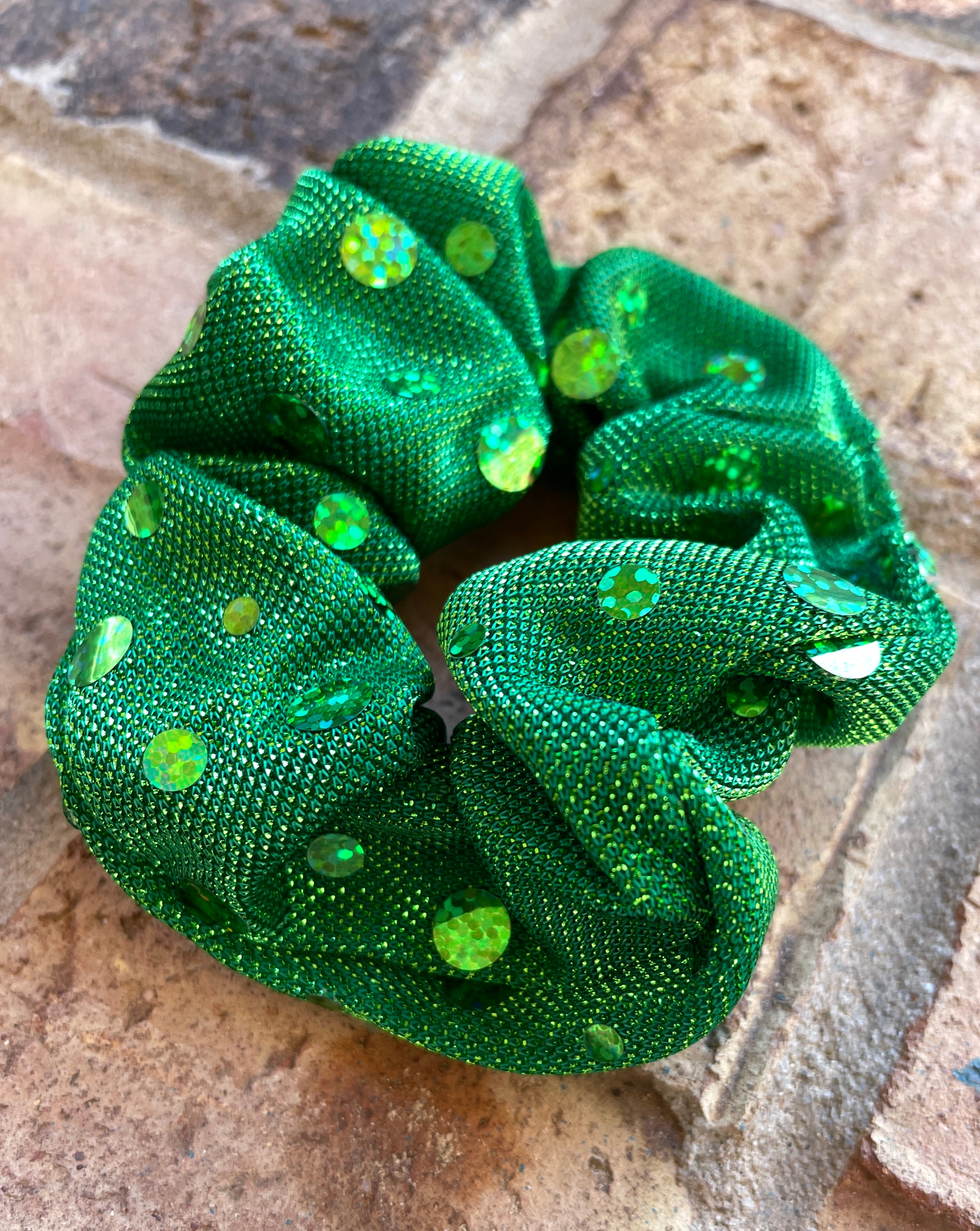 Green Scrunchies