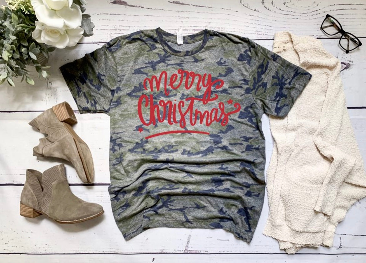 Camo Christmas Tee