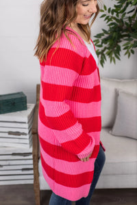 Love Stripes Sweater Cardigan