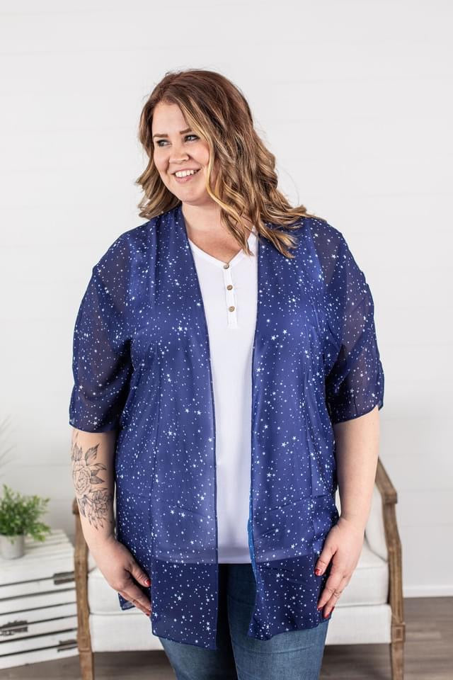 Twinkle, Twinkle Little Star Kimono in Plus