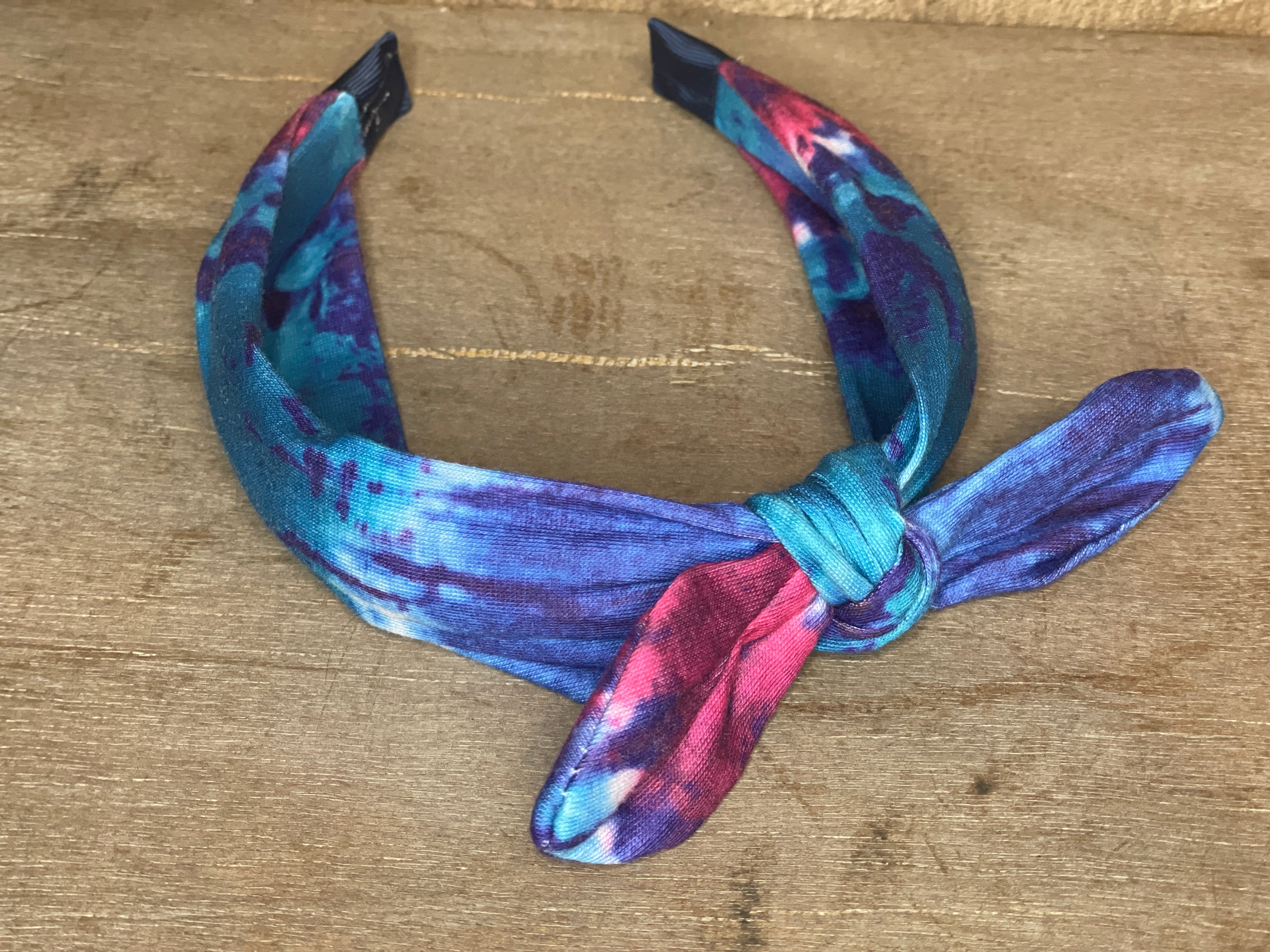 Jersey Bow Tie Dye Headband