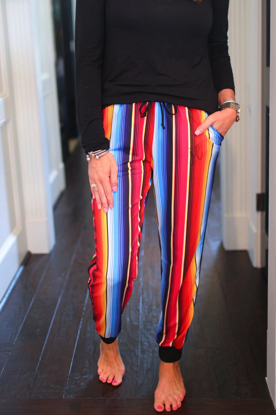 Serape Drawstring Joggers