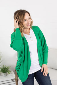 Emma Cocoon Cardigan in Green