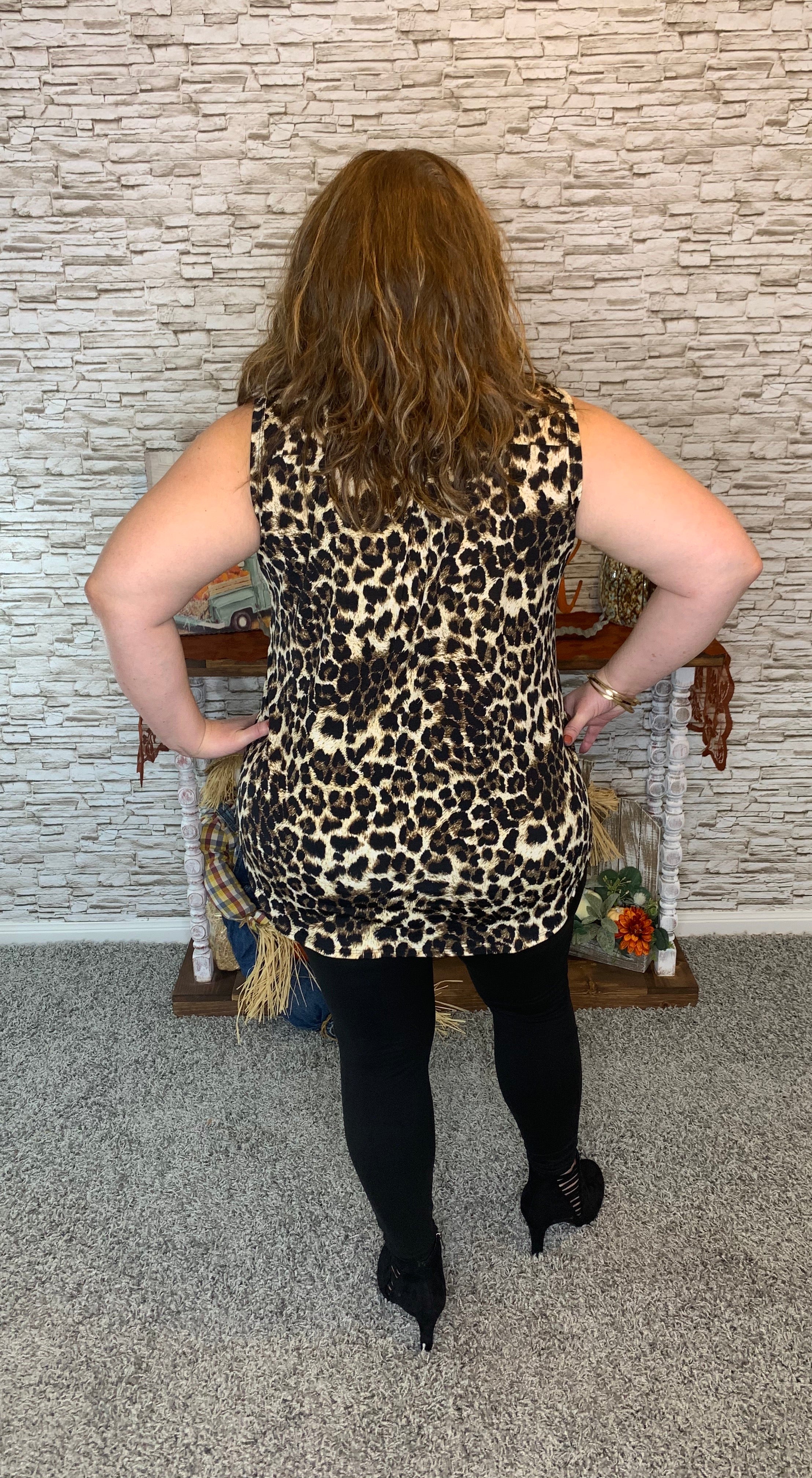 Wild Leopard Sleeveless Top