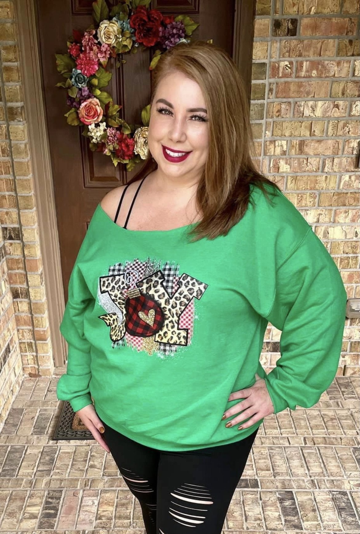 JOY Off The Shoulder Sweatshirt