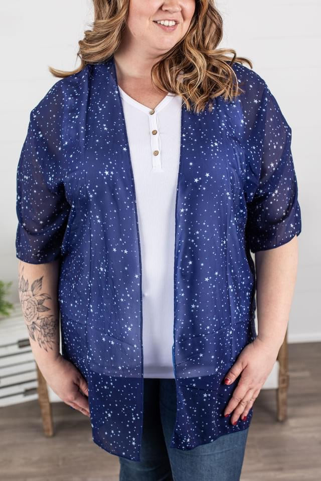 Twinkle, Twinkle Little Star Kimono in Plus