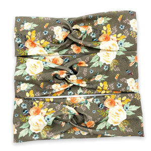 Grey Western Floral Headband