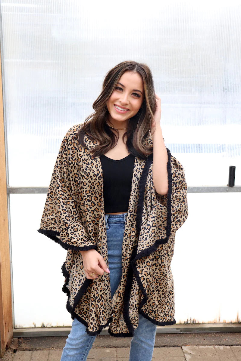 Leona Leopard Kimono