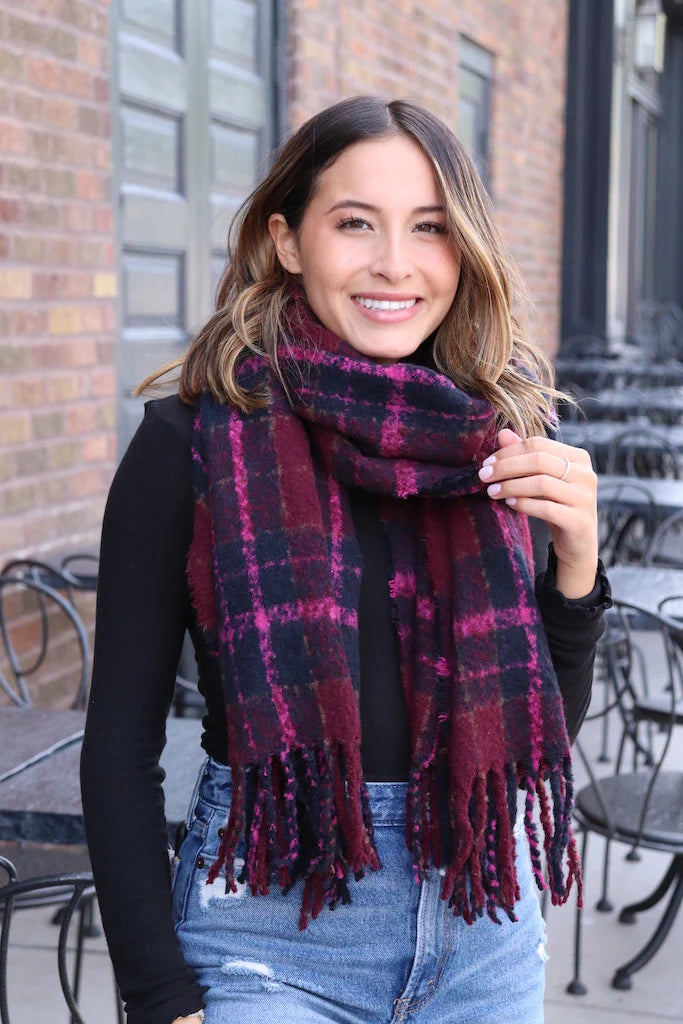 Emma Plaid Scarf