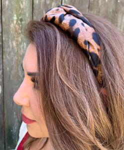 Leopard Knotted Headband