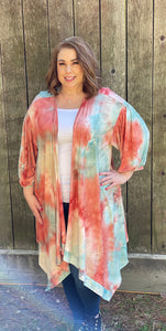 Rise and Shine Tie Dye Cardigan