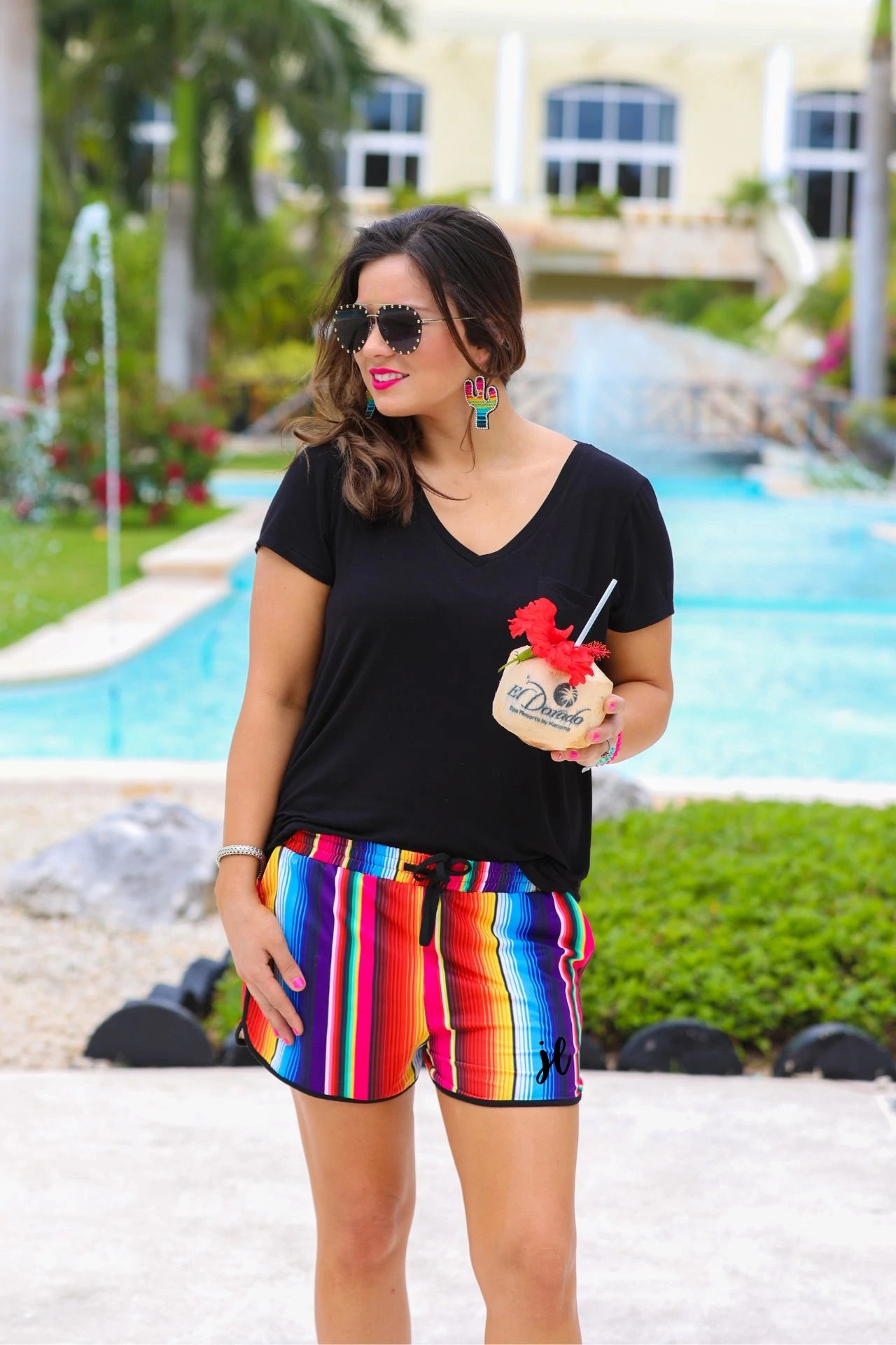 San Antonio Serape Drawstring Shorts