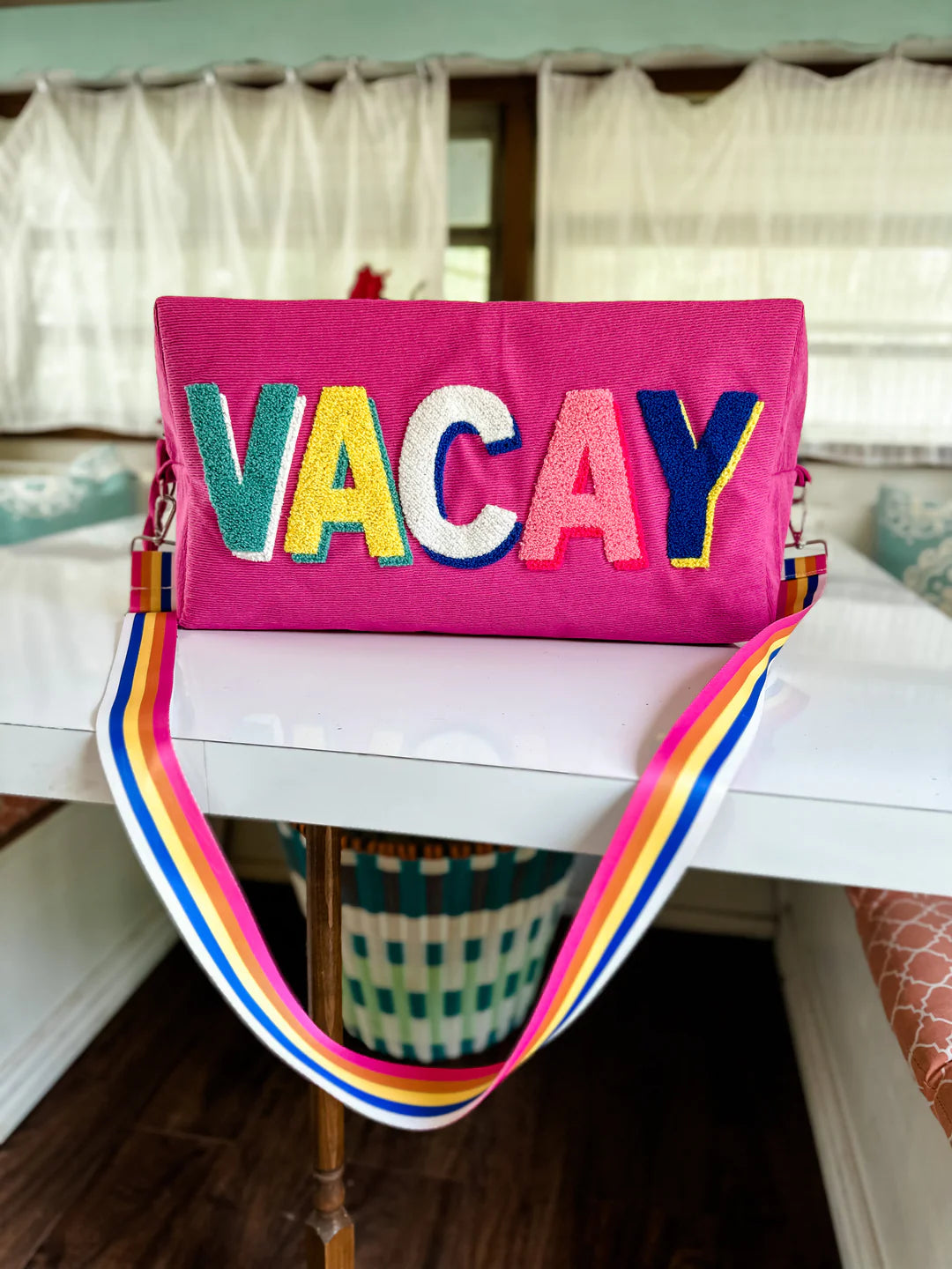 Vacay Weekender Bag in Pink