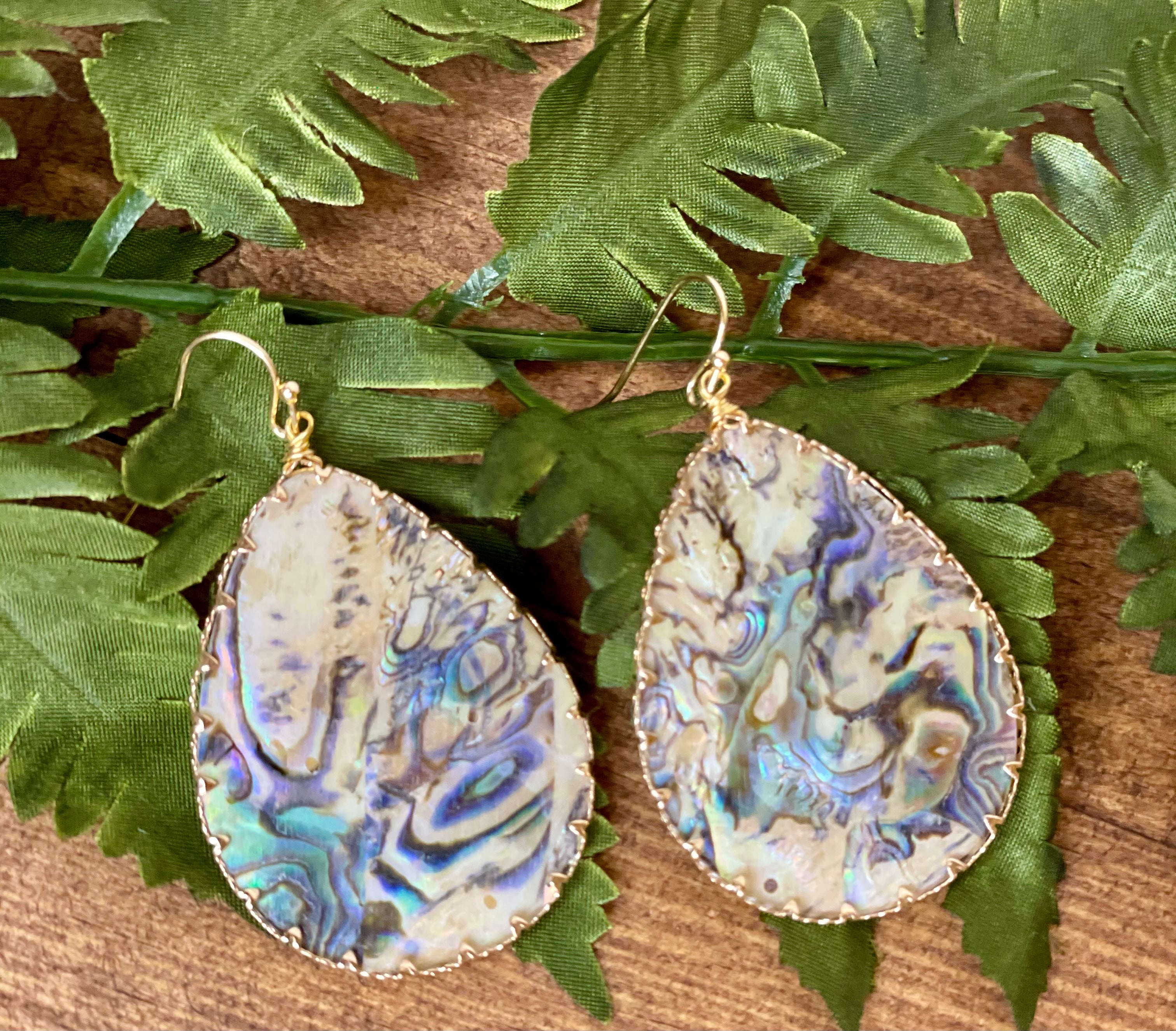 Abalone Teardrop Earrings