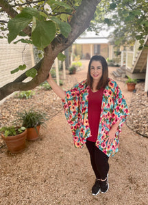 Summer Pop Floral Kimono