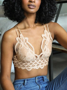 Lace Bralette in Nude