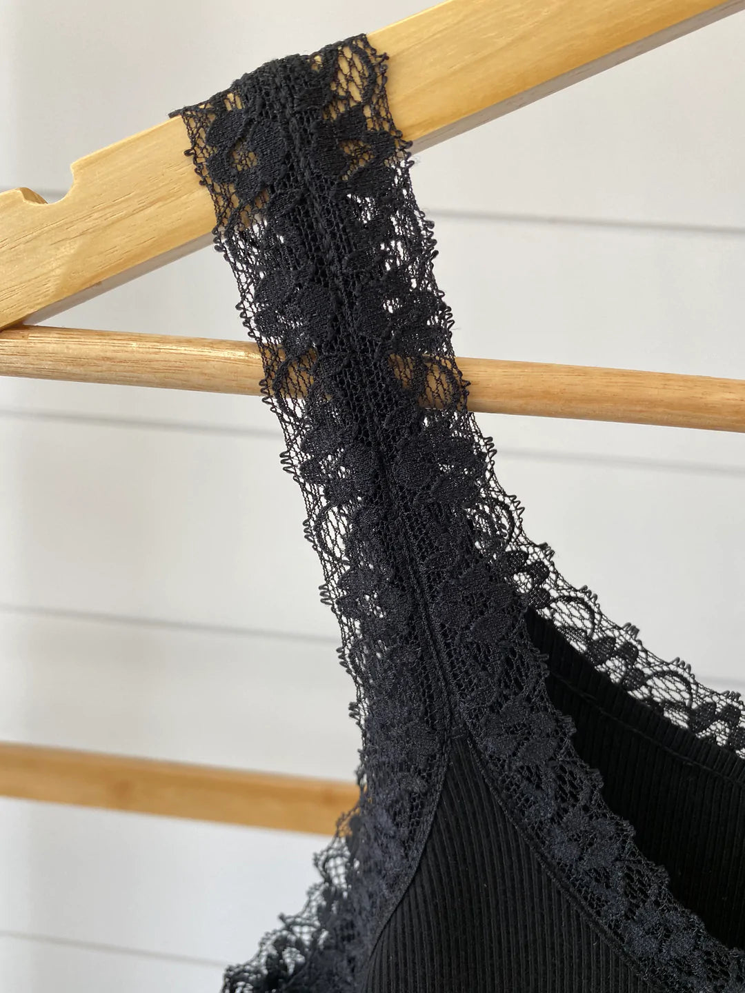 Lexi Lace Tank in Black