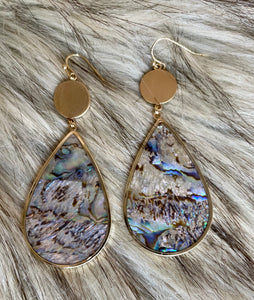 Abalone Drop Earrings