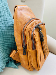 Shannon Sling Bag in Camel