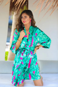 Sicily Satin Robe in Plus