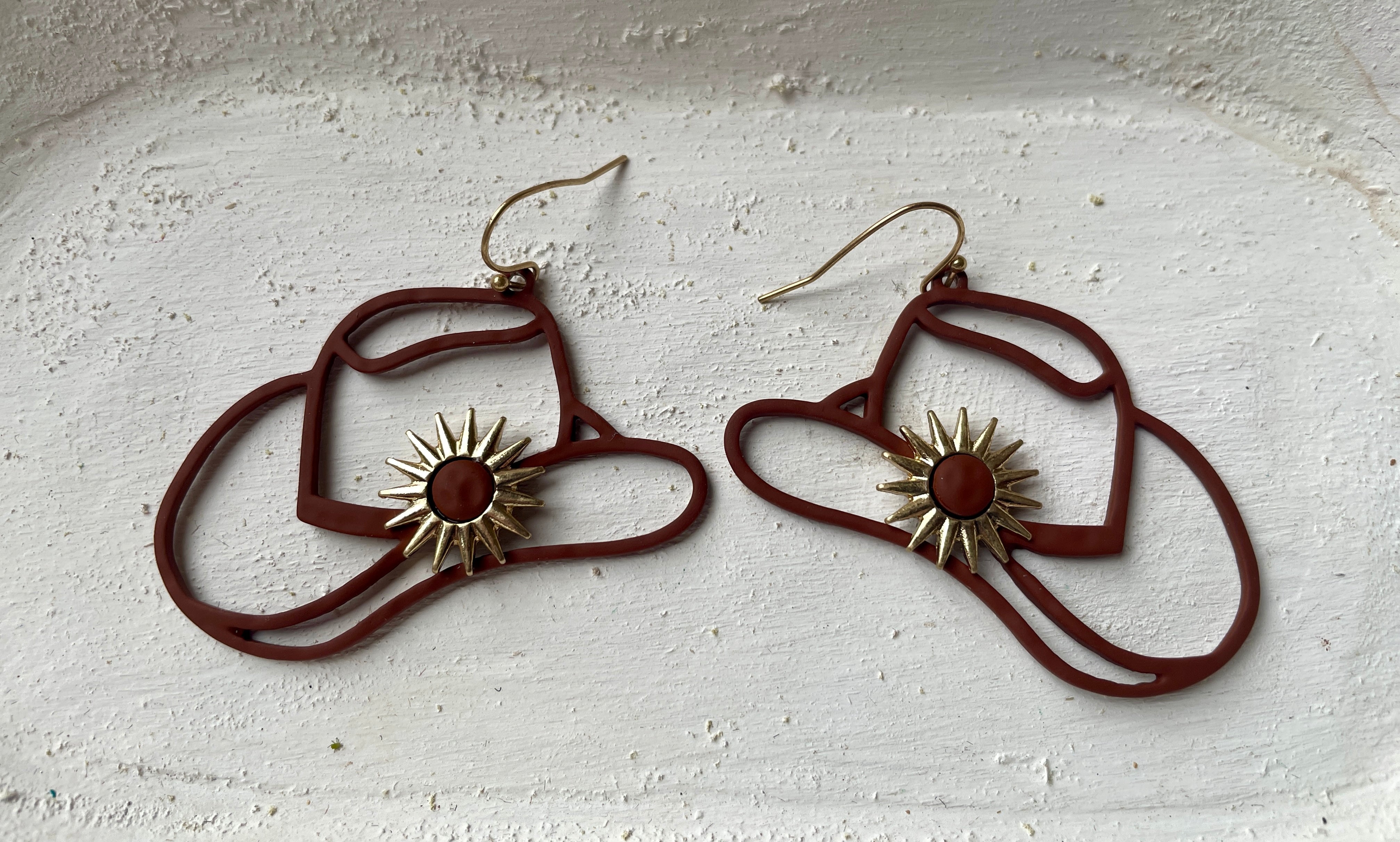 Urban Cowgirl Earrings in Brown