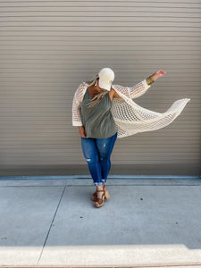 Nori Knit Cardigan in Cream