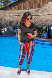 Serape Drawstring Joggers