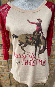 Giddy Up For Christmas Top