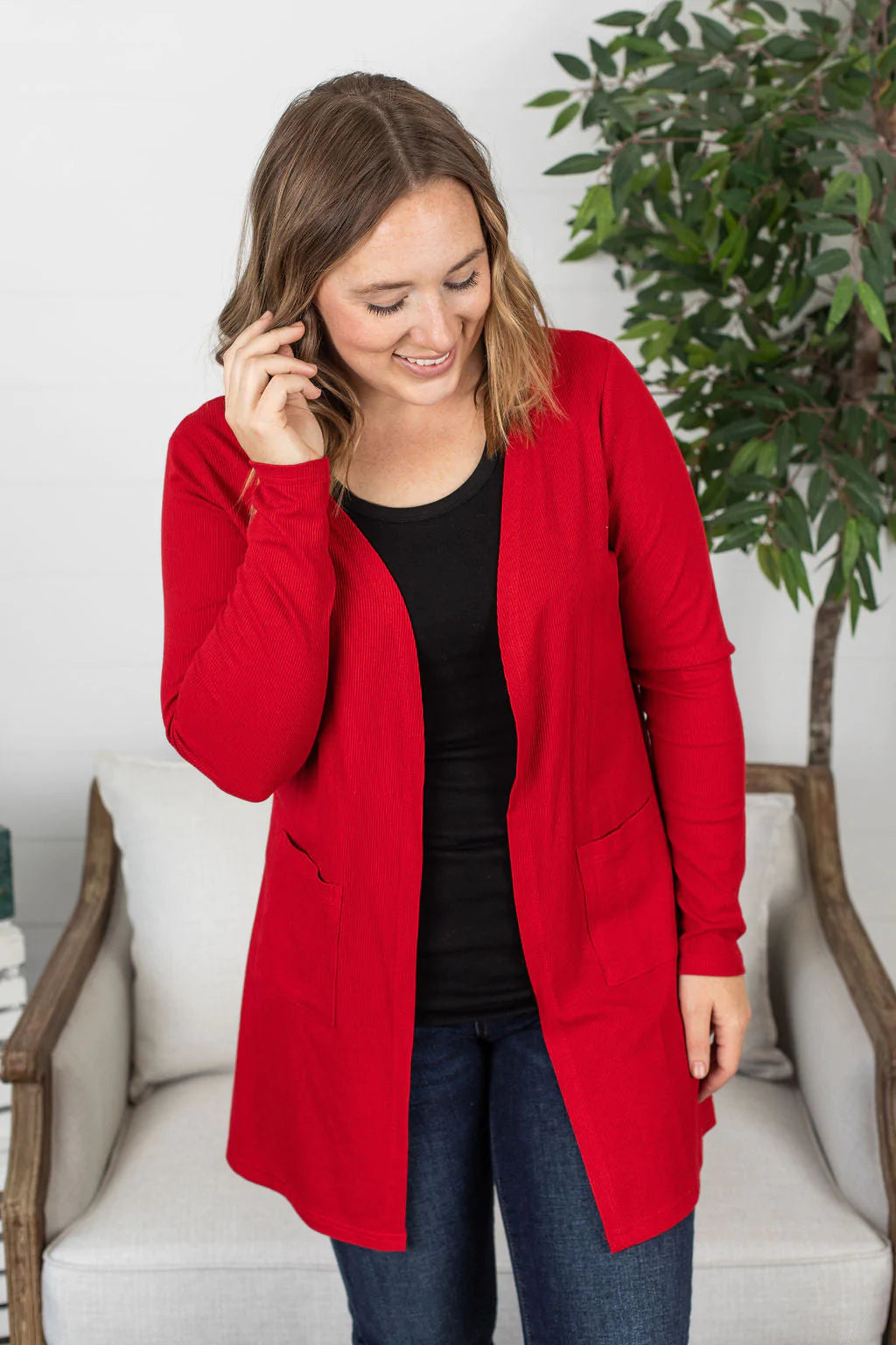 Rachel Cardigan - Red