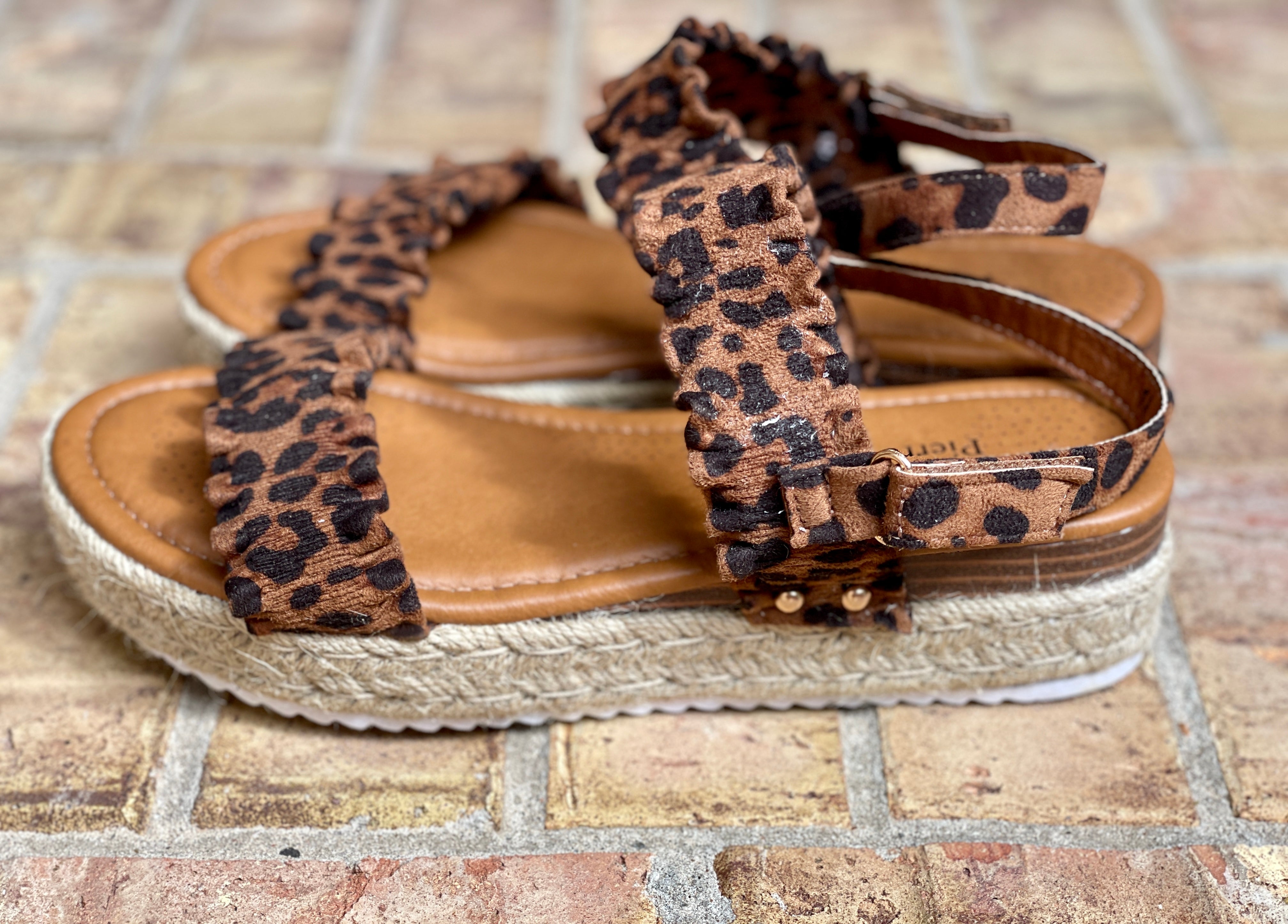 Faye Leopard Sandals