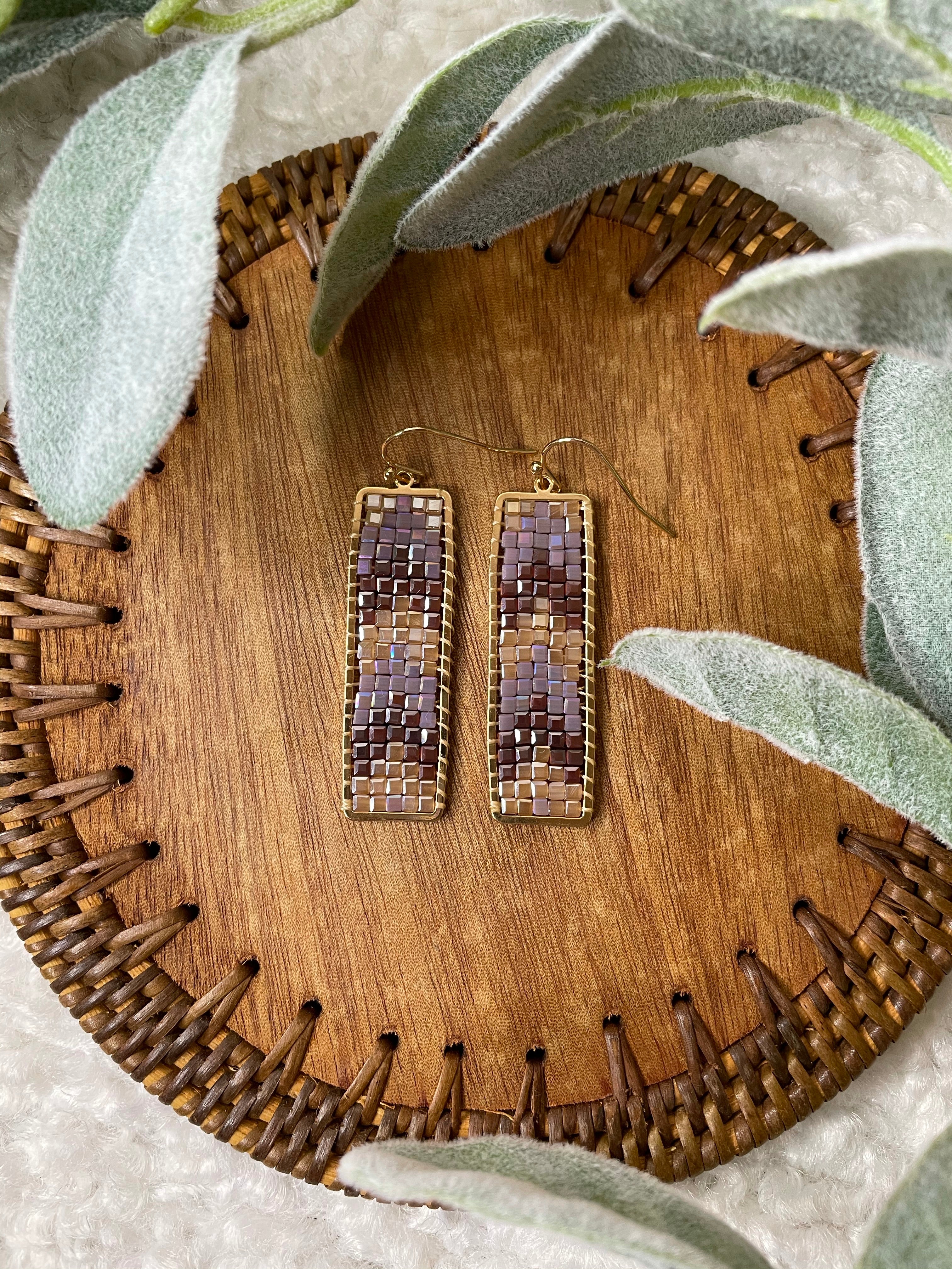 Chevron Bar Earrings