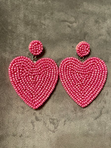 Burning Love Earrings - Pink