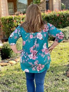 Graceful Floral Top