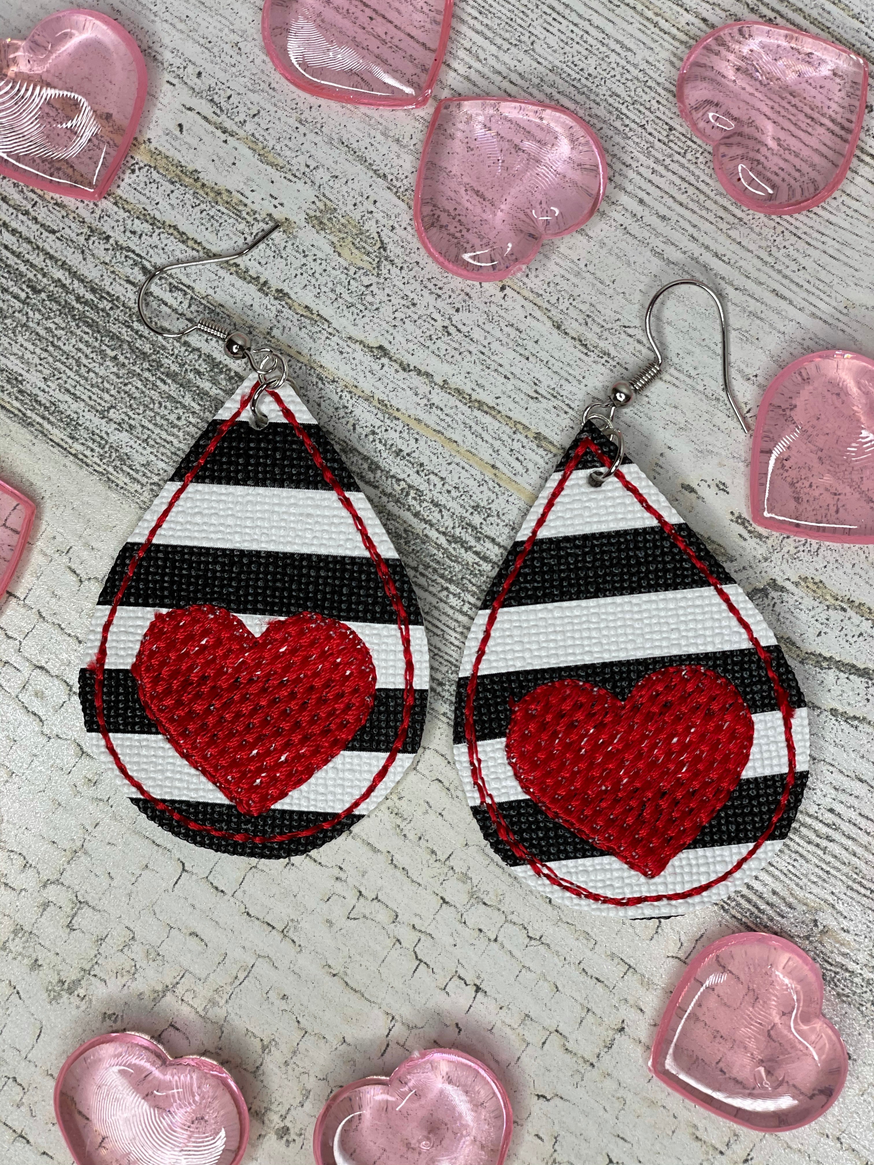 Valentine Stripe Earrings