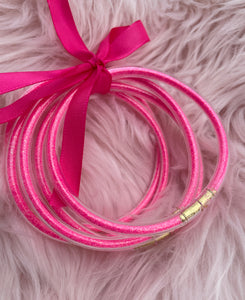 Good Vibes Bracelets in Pink