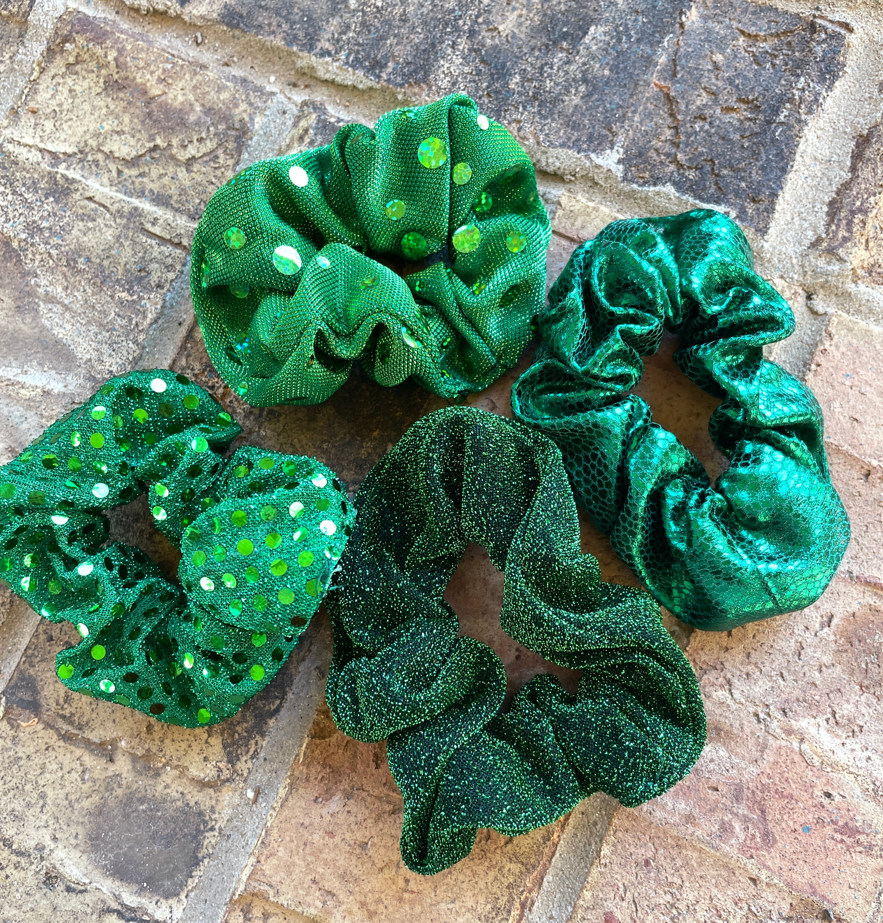 Green Scrunchies