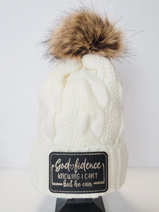 Cozy Patch Beanie - Cream