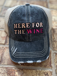 Here For The Wine Hat