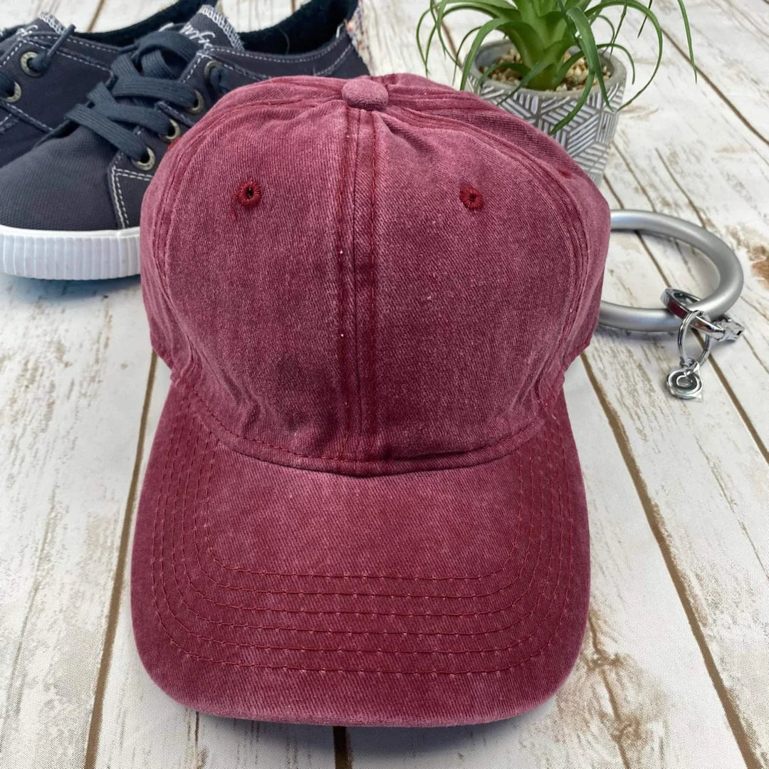 Faded Burgundy Hat