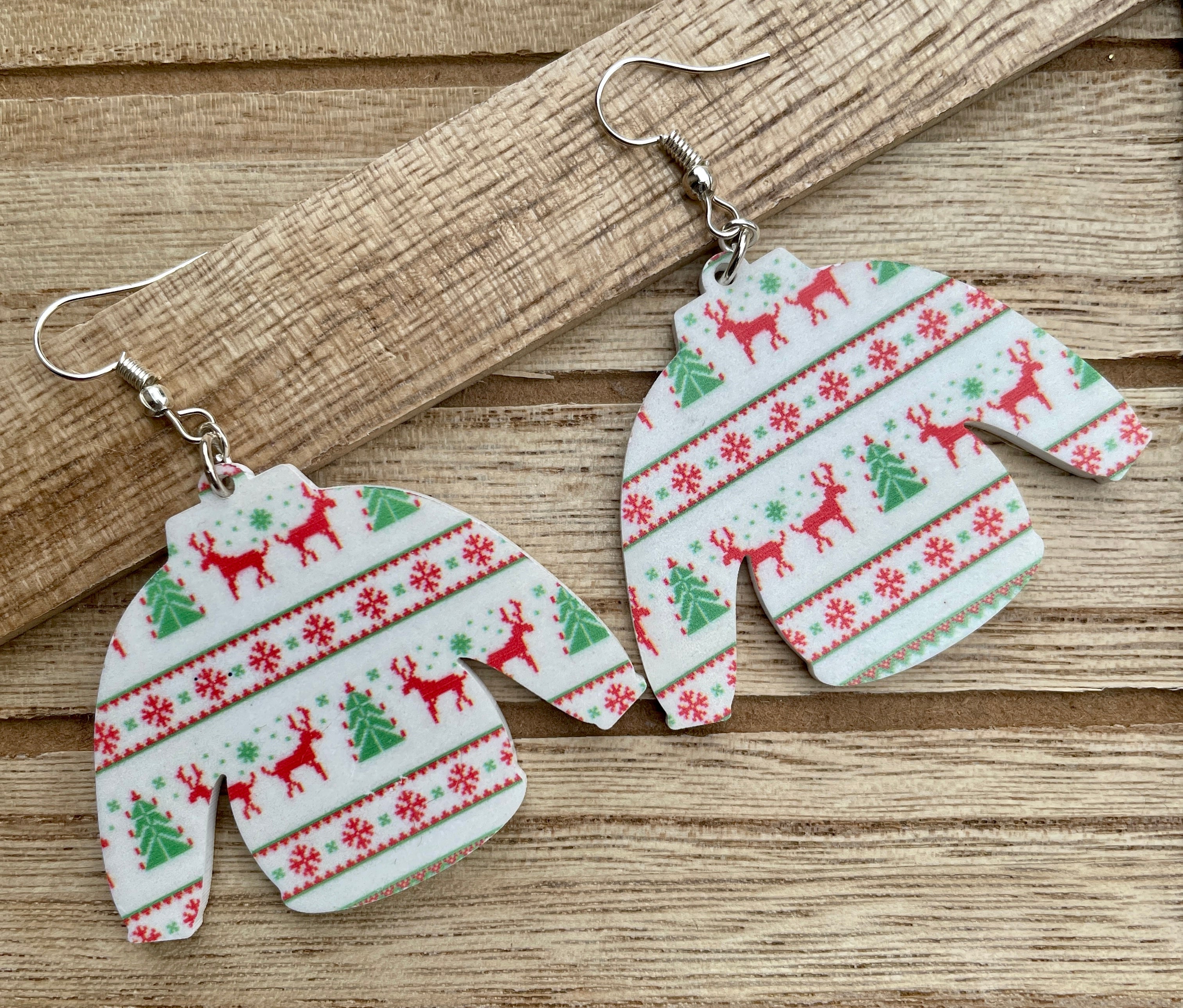 Ugly Christmas Sweater Earrings