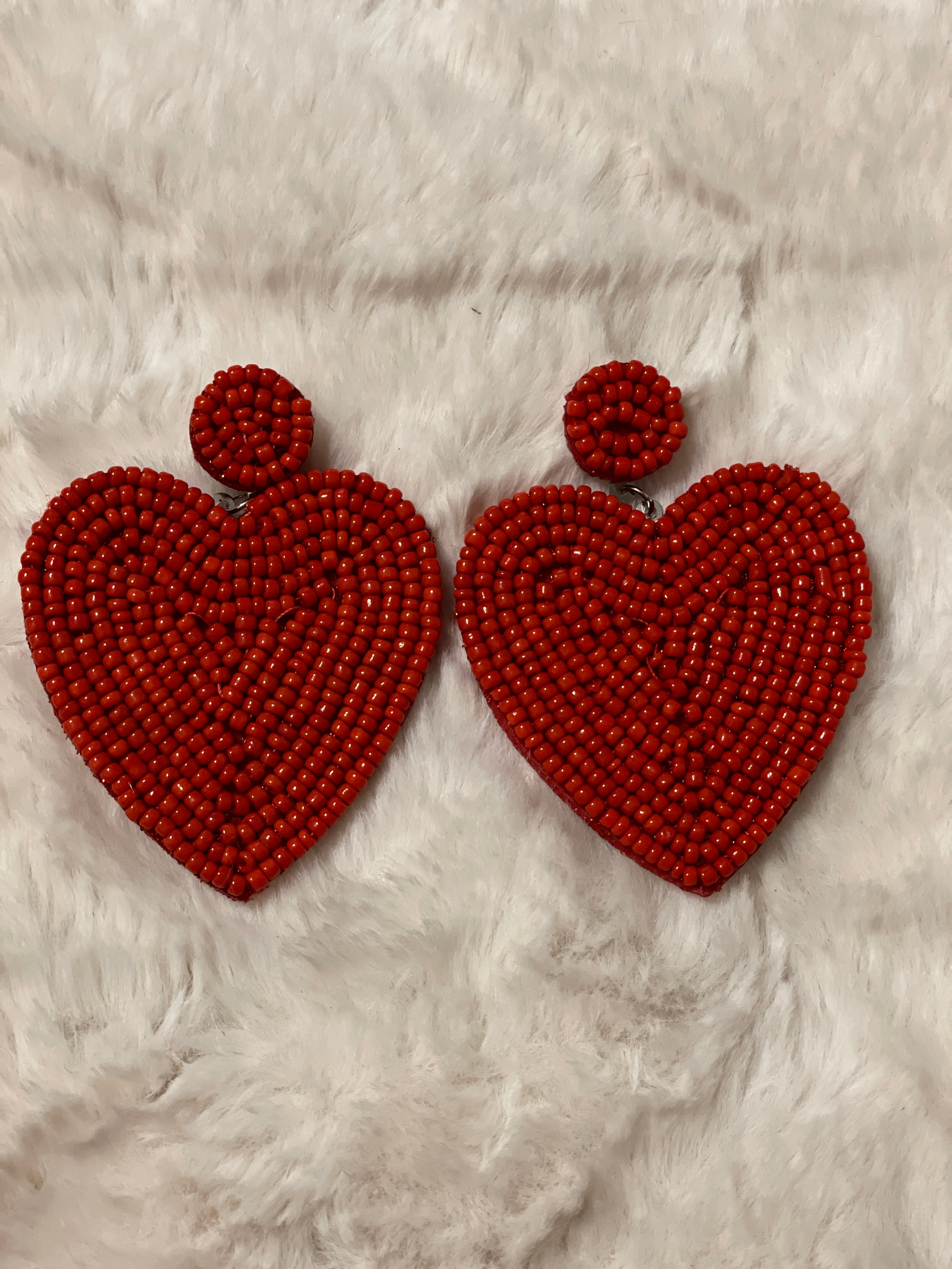 Burning Love Earrings - Red