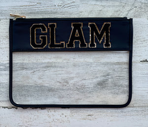 Glam Clear Zip Bags